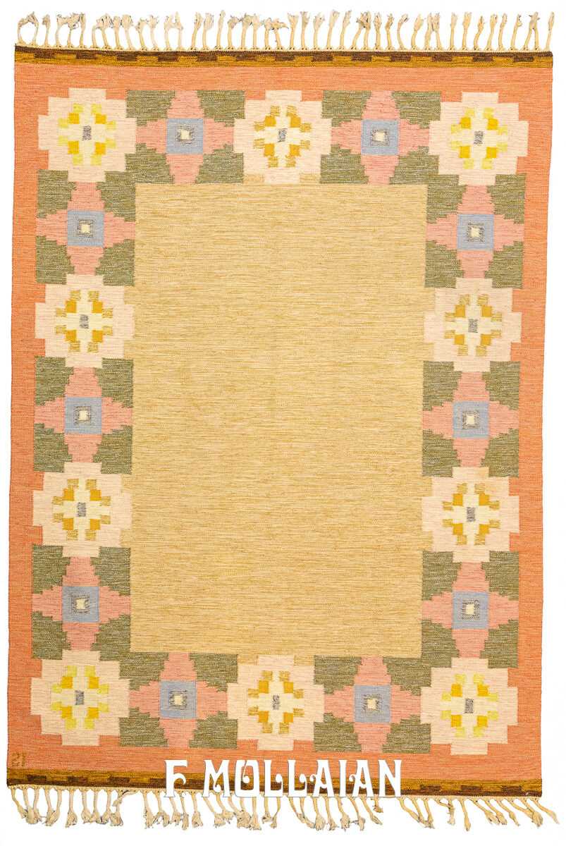 Rollakan Swedish Flat-weave Rug n°:366196